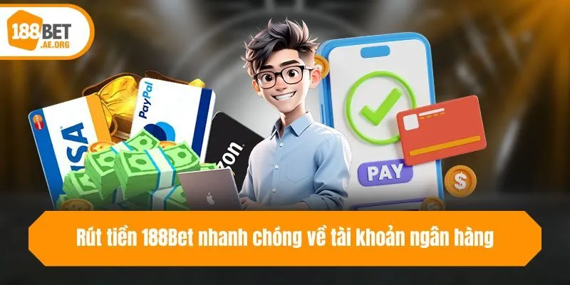 Rút tiền 188bet nhanh chóng về tài khoản ngân hàng